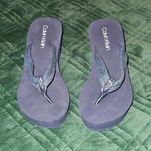 Calvin Klein Women's Navy Sandals